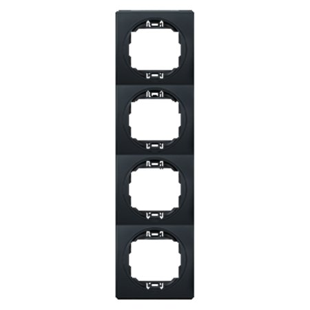 E6714.EE Maska četvorostruka EON - vertik., crna sa crnim nosačem