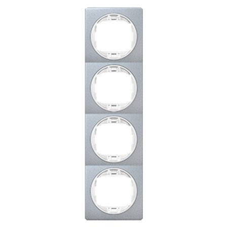 E6714.S0 Maska četvorostruka EON - vertik., silver sa belim nosačem