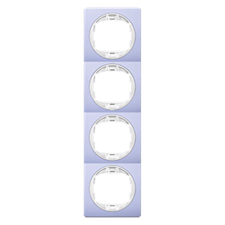 E6714.V0 Maska četvorostruka EON - vertik., lavanda sa belim nosačem