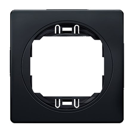 E6801.EE Maska jednostruka EON 80x80, crna sa crnim nosačem