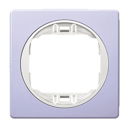 E6801.V0 Maska jednostruka EON 80x80, lavanda sa belim nosačem