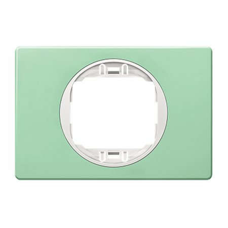 E6803.70 Maska jednostruka EON 80x120, pastel zelena sa belim nosačem