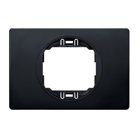 E6803.EE Maska jednostruka EON 80x120, crna sa crnim nosačem