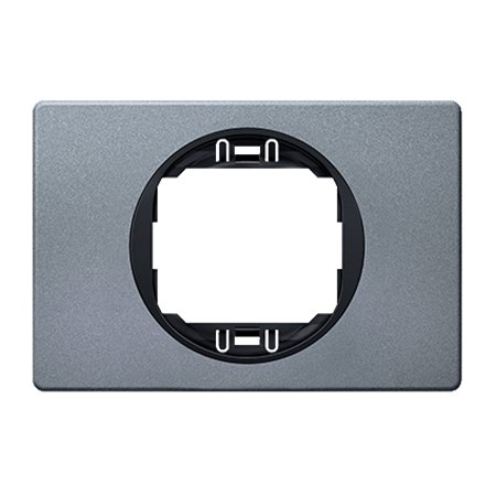 E6803.S1E Maska jednostruka EON 80x120, antičko srebro sa crnim nos.