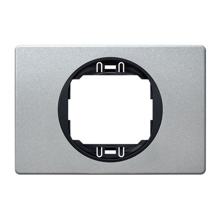 E6803.SE Maska jednostruka EON 80x120, silver sa crnim nosačem