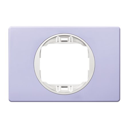 E6803.V0 Maska jednostruka EON 80x120, lavanda sa belim nosačem