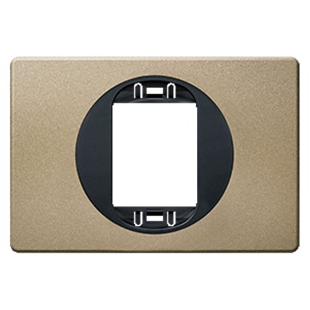 E6803U.G2E Maska jedn. EON 80x120 za uski taster, br. nikal sa cr. nos