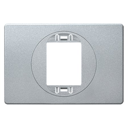 E6803U.SS Maska jedn. EON 80x120 za uski taster, silver sa silver nos.