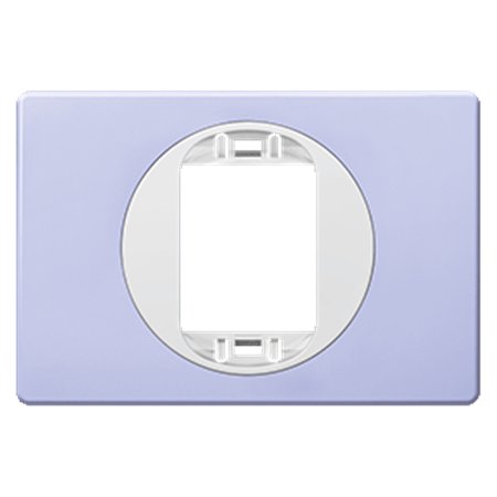 E6803U.V0 Maska jedn. EON 80x120 za uski taster, lavanda sa belim nos.