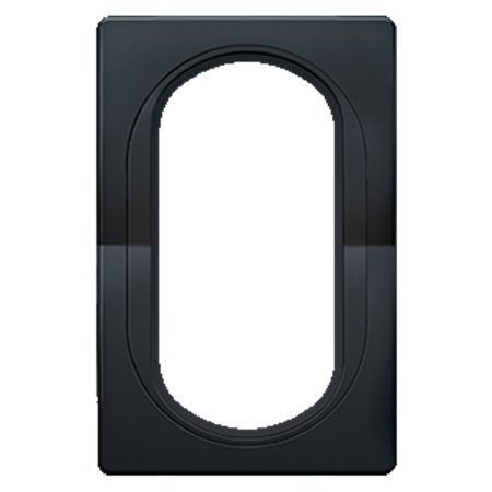 E6805.EE Maska duple priključnice EON, crna sa crnim nosačem