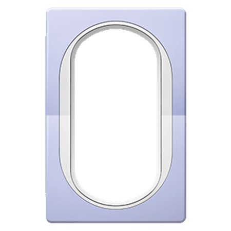 E6805.V0 Maska duple priključnice EON, lavanda sa belim nosačem