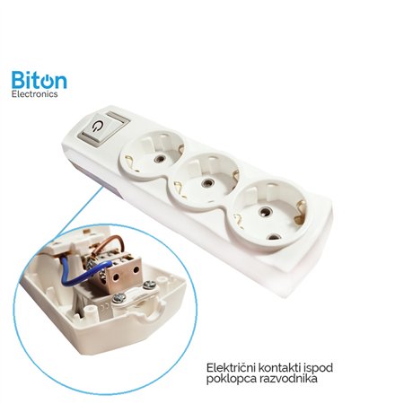 GNEZDO SA 3 MESTA PREKIDAČ 931100