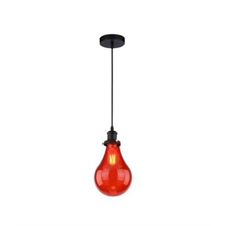 VESTA 266 VISILICA CHIC-PRETO/VM 1*E27 red glass