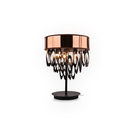 VESTA 253 STONA LAMPA DE PE PAINT-PRETO/COBRE 4*G9 COOPER/BLACK