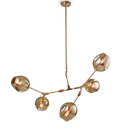 Rustik luster 5 grla E27