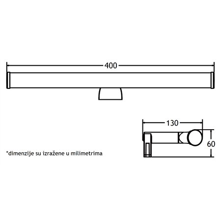 VESTA 237 ZIDNA LAMPA LED 6W 4000K