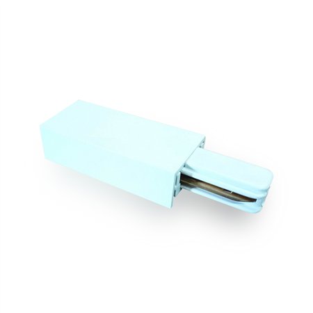 Monofazni napojni konektor za šinsku rasvetu - bele boje.