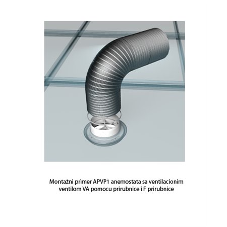 Podesivi anemostat ulaznog i izduvnog ventila