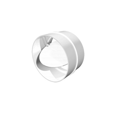 redukcija klapna za priključivanje vazdušnih kanala istog prečnika