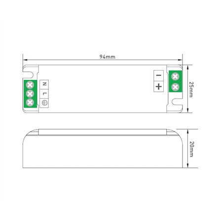 DAWN LED NAPAJANJE SLIM 24V 36W 36WHH-24