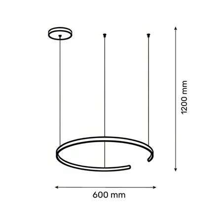 SOLEA 44 LUSTER 48W 3000/4000/6000K SIVA DIMABILAN