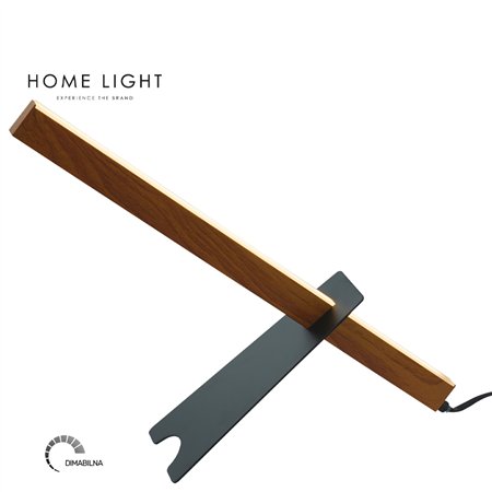 SOLEA 27 STONA LAMPA 6W 3000K CRNA/DRVO DIMABILNA