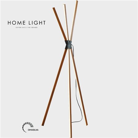 SOLEA 25 PODNA LAMPA 48W 3000K CRNA/DRVO DIMABILNA