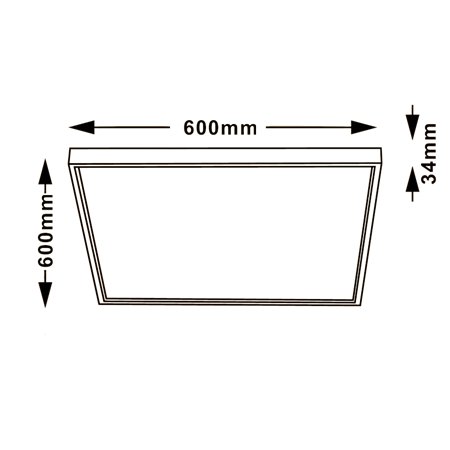 LED PANEL N/Z KNS5-48W 3000/4000/6000K 6060