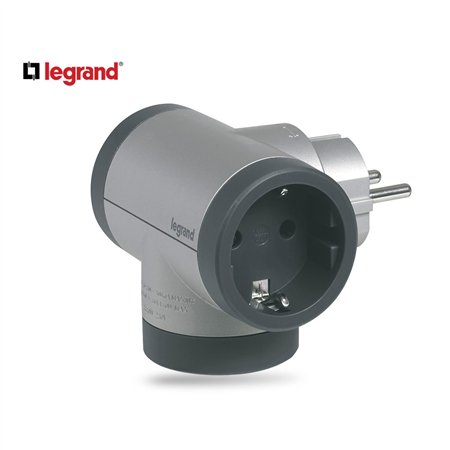 LG 694524 ADAPTER ROTIRAJUĆI 2X2P+E 1XUSB-A 1XUSB-C (ALU/T.SIVA)