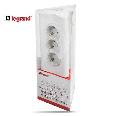 LG 694810 PRODUŽNI BLOK 3X2P+E 2XUSB-A + OSIG 1.5M (BELA/S.SIVA)