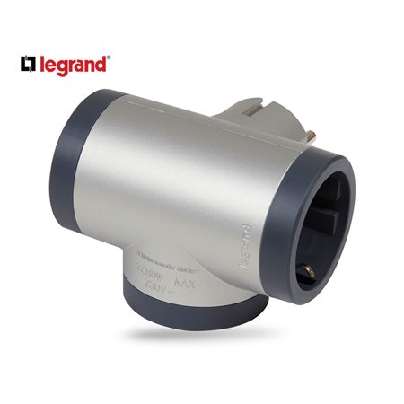 LG 694523 ADAPTER BOČNO 3X2P+E (ALU/T.SIVA)