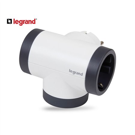 LG 694522 ADAPTER ROTIRAJUĆI 2X2P+E 1XUSB-C (BELA/T.SIVA)