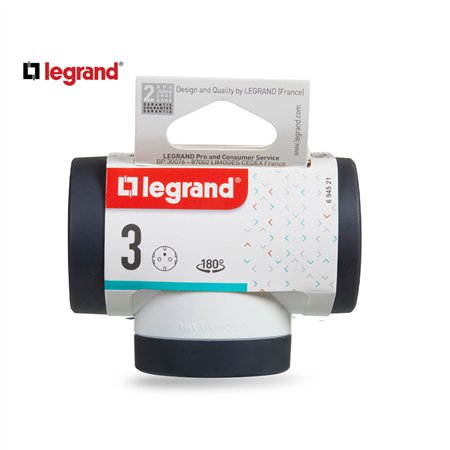 LG 694521 ADAPTER ROTIRAJUĆI 3X2P+E (BELA/T.SIVA)