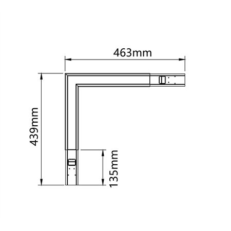 DAWN LED SVETILJKA LL40 L(90°) 21/18/15/12W CCT BELA
