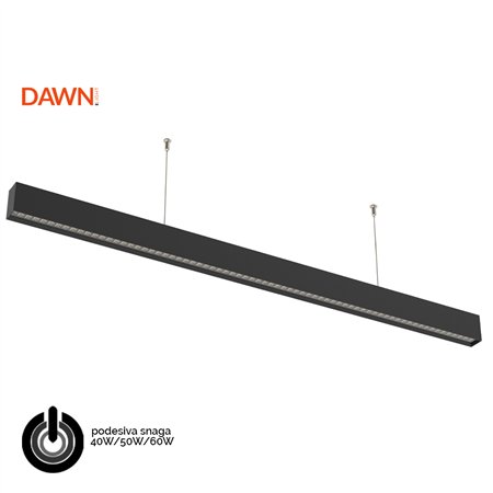 DAWN LED SVETILJKA LL40150 40/50/60W CCT CRNA 1,5 met