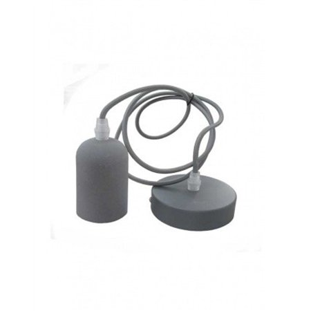 RUSTIK 120 VISILICA BETON 1*E27 SIVA