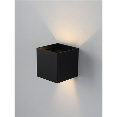 LED SVETILJKA JM-012 ZIDNA 2X3W 3000K CRNA