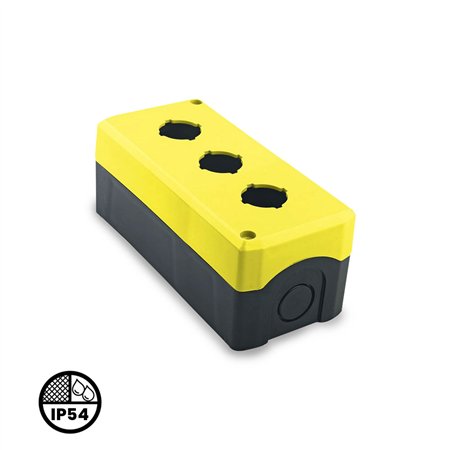 Plastična kutija za prekidače za tri tastera u IP54 zaštiti.