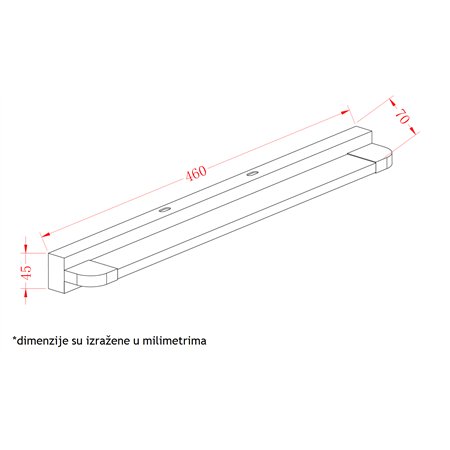 VESTA 294 ZIDNA LAMPA LED 9W 4000K BELA
