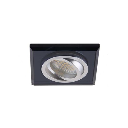 ROZETNA 705 1*GU10 CRNA KRISTAL