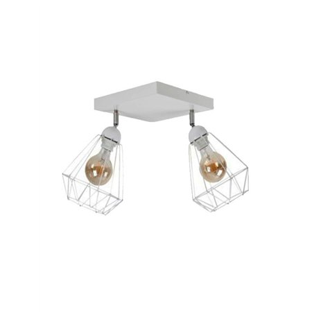 RUSTIK 139 PLAFONSKA SVETILJKA 2XE27 BELA