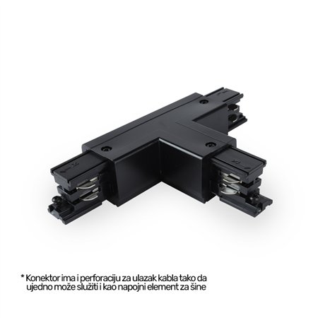 TROSTEPENI T KONEKTOR WSO-32B(L1) CRNI