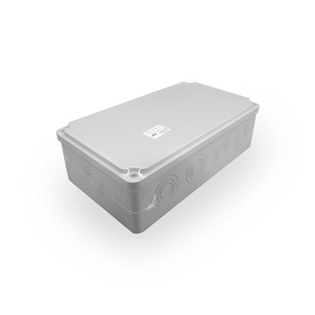 ABS razvodna kutija dimenzije 260x150x80mm u sivoj boji u IP65 zaštiti.