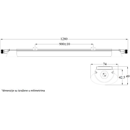 LED vododiht snage 36w