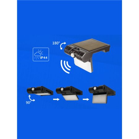 Solarni LED reflektor sa solarnim panelom i senzorom pokreta.