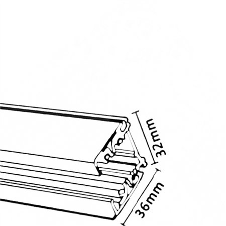 TROSTEPENA ŠINA 3M WSO-19B CRNA