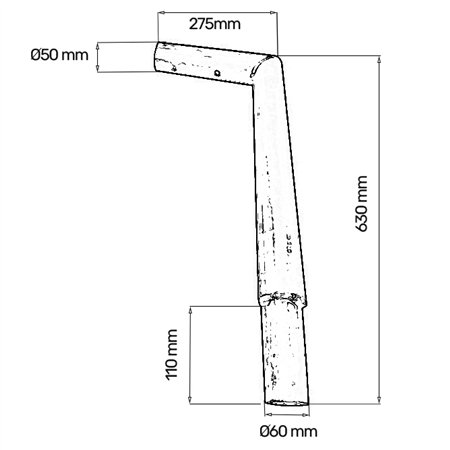 Metalni nosač SG-PB.05.01 50CM