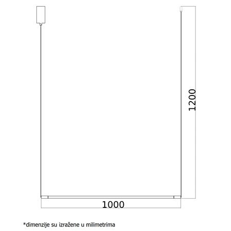 VESTA 360 VISILICA 14W 3000K CRNA