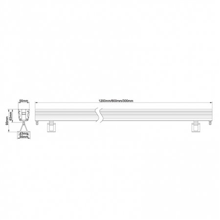 LED WASHER REFLEKTOR JM-059 72W-RGBW 4in1-3000K-IP66-24V