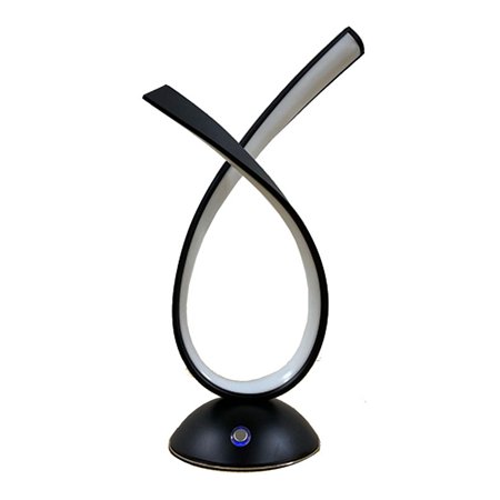 Elegantna stona lampa atraktivnog i modernog dizajna u crnoj boji.